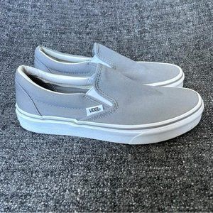 Vans Off the Wall Classic Slip on Skate Shoes in Grey Women's 7 Men's 5.5